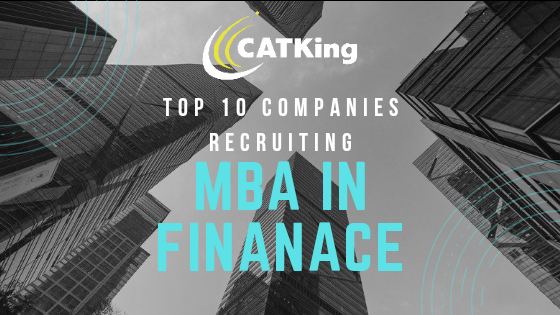 CATKing MBA in Finance colleges